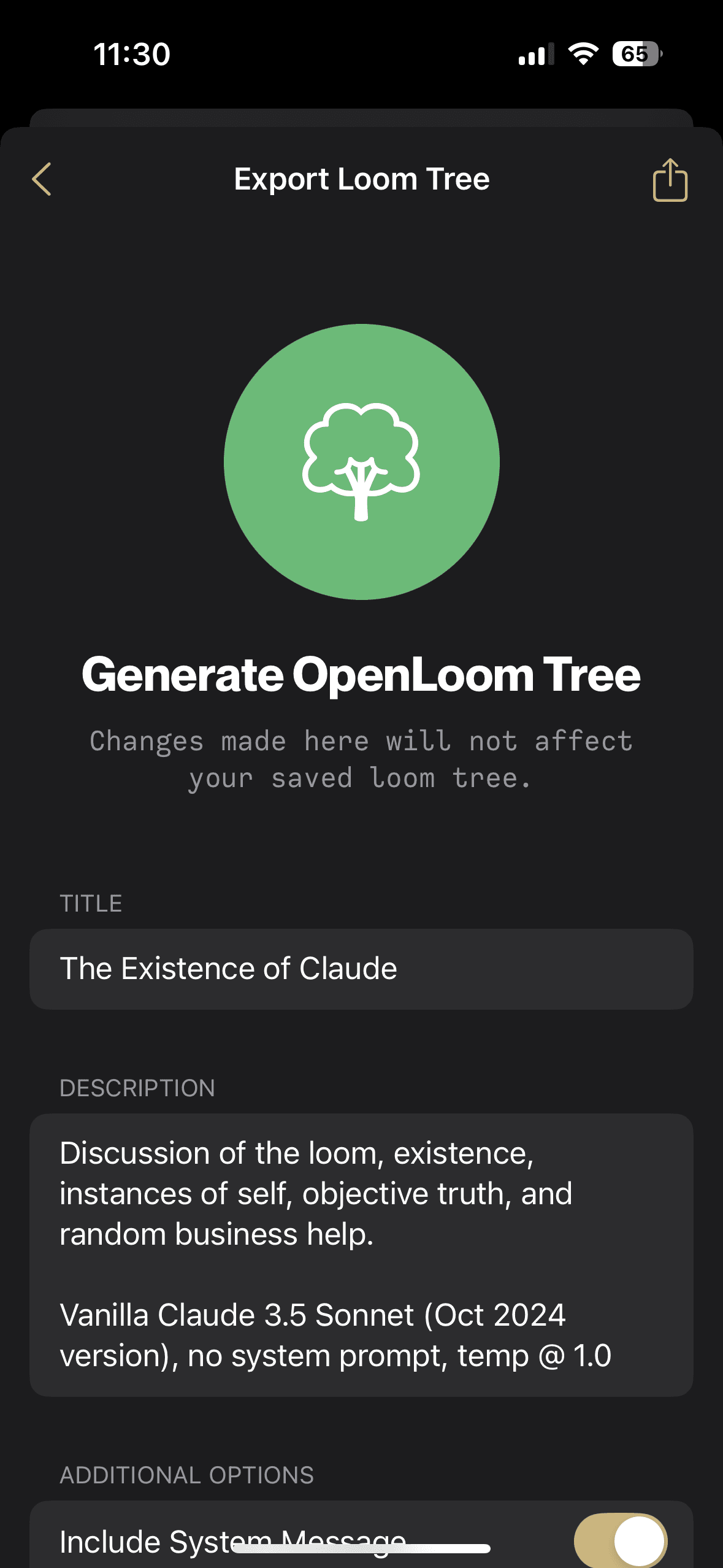 Latent Spaces app screenshot